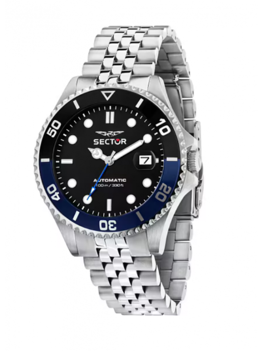 Sector 230 Automatico Acciaio Nero/Blu
