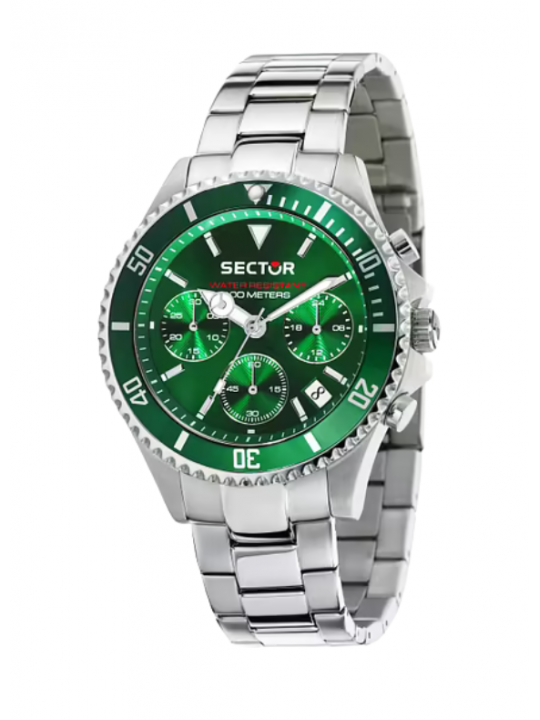 Sector 230 Cronografo Acciaio Verde