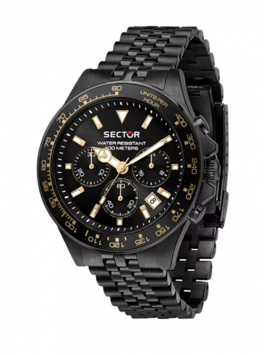 Sector 230 Cronografo Nero/Gold Acciaio