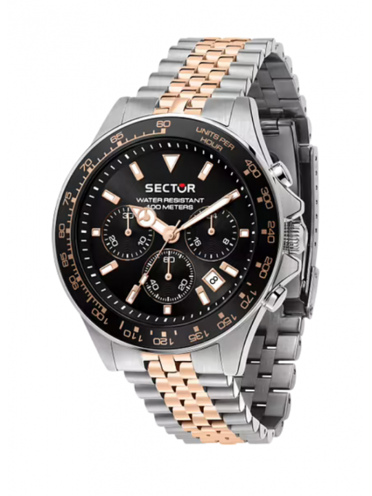 Sector 230 Cronografo Bicolore Nero/Rose Gold Acciaio