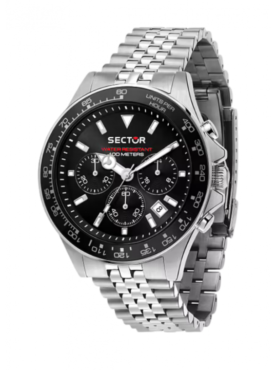 Sector 230 Cronografo Acciaio Nero