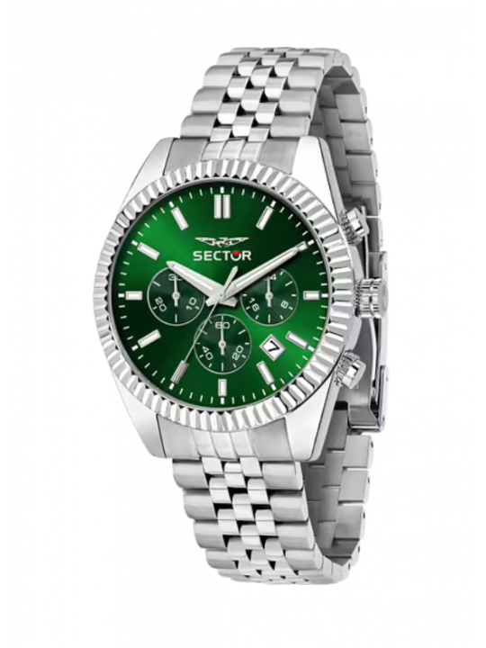 Sector 240 Cronografo Acciaio Verde