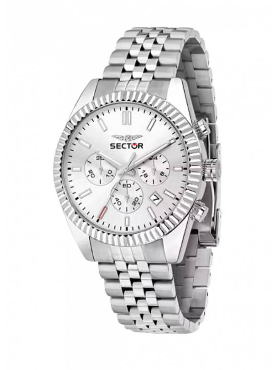 Sector 240 Cronografo Acciaio Argento