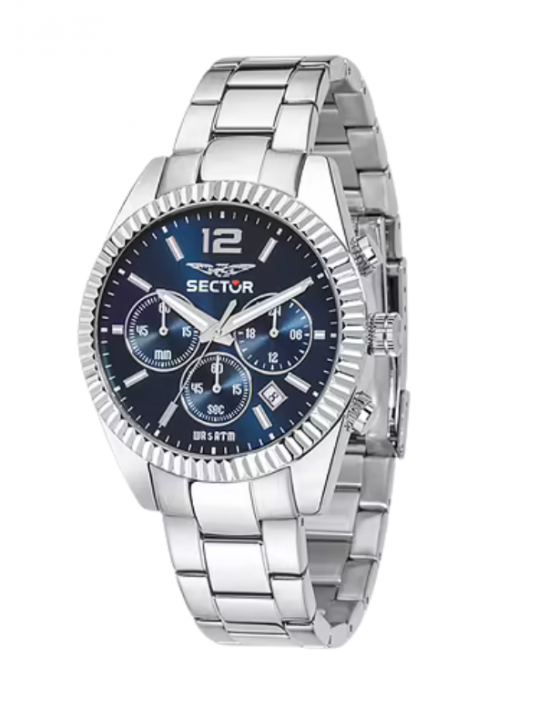 Sector 240 Cronografo Uomo Acciaio Blu