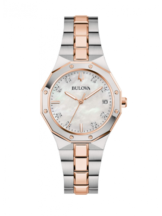 Orologio Donna Bulova Sutton Ottagonale con 34 Diamanti