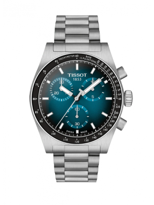 Cronografo Tissot PR516 Quartz 40mm Blu Acciaio