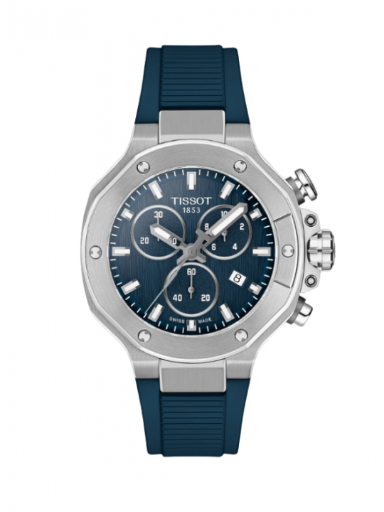 Cronografo Tissot T-Race Quartz 38mm Blu Silicone