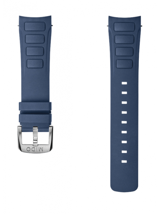 Multifort TV Chronograph cinturino in gomma blu 23mm
