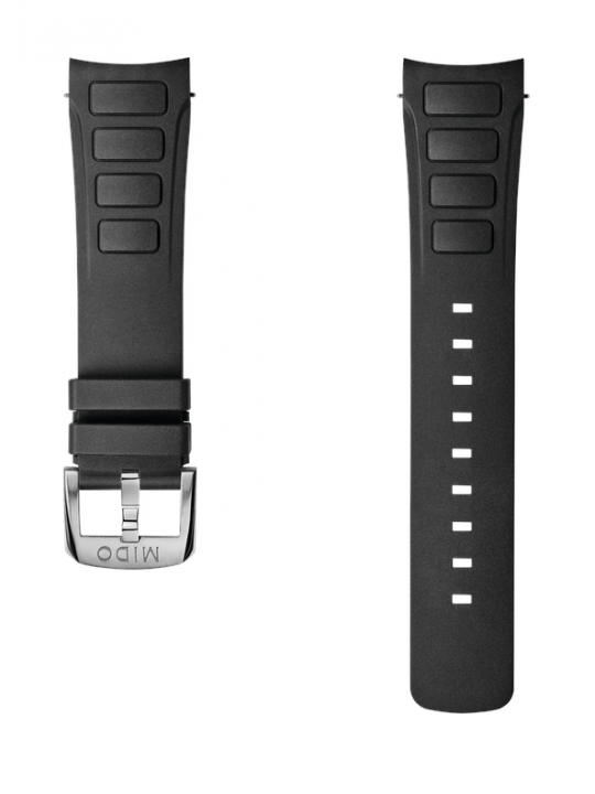 Multifort TV Chronograph cinturino in caucciù nero 23mm