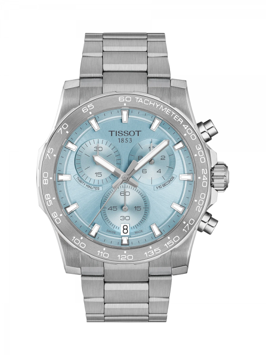 Tissot Supersport Chrono 42mm Quadrante Blu Ghiaccio