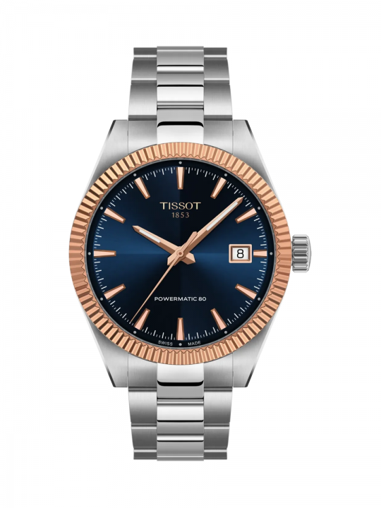 Tissot Gentleman Gold Bezel 38mm Quadrante Blu