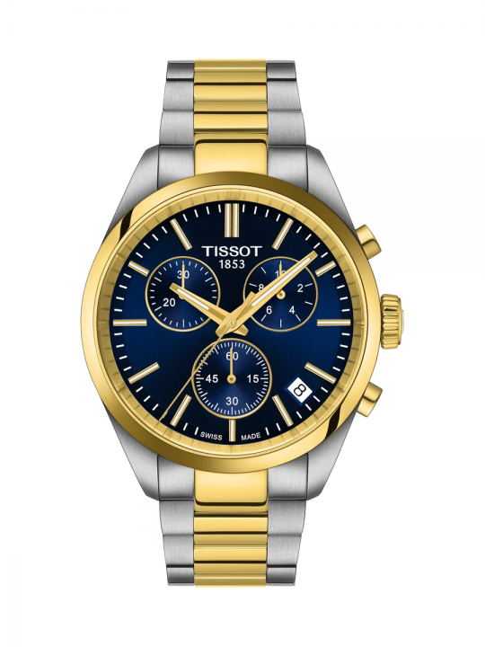 Tissot PR 100 Chrono 40mm Bicolore Quadrante Blu