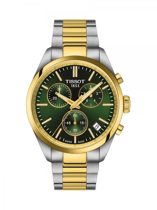 Tissot PR 100 Chrono 40mm Bicolore Quadrante Verde