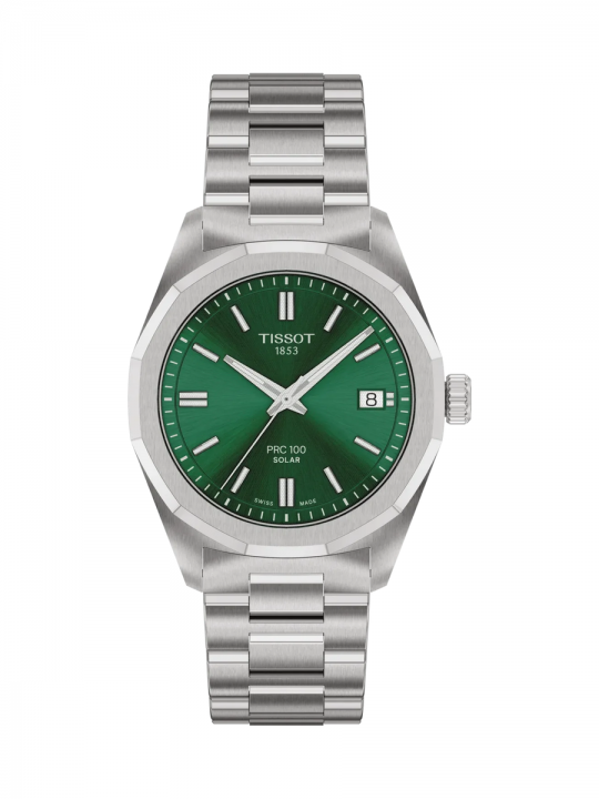 Tissot PRC 100 Solar 34mm Quadrante Verde