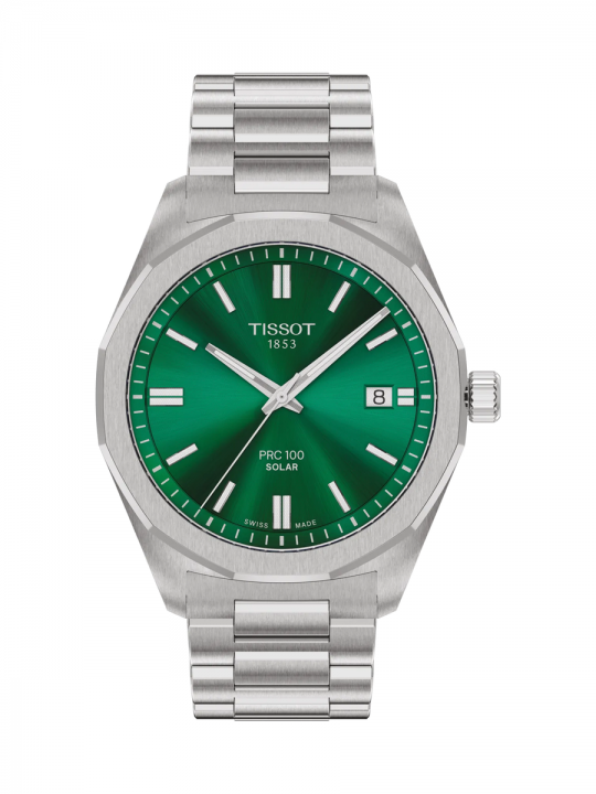 Tissot PRC 100 Solar 39mm Quadrante Verde
