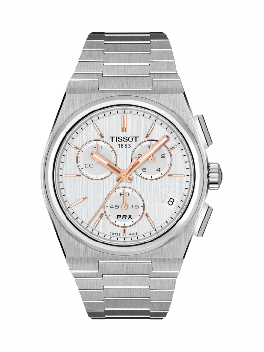 Tissot PRX Chrono 41mm Quadrante Argento