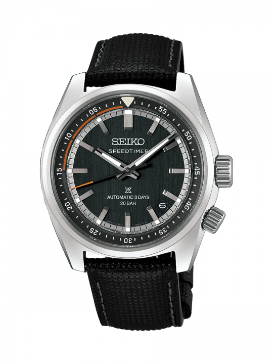 Seiko Prospex Speedtimer Automatico Grigio Pelle